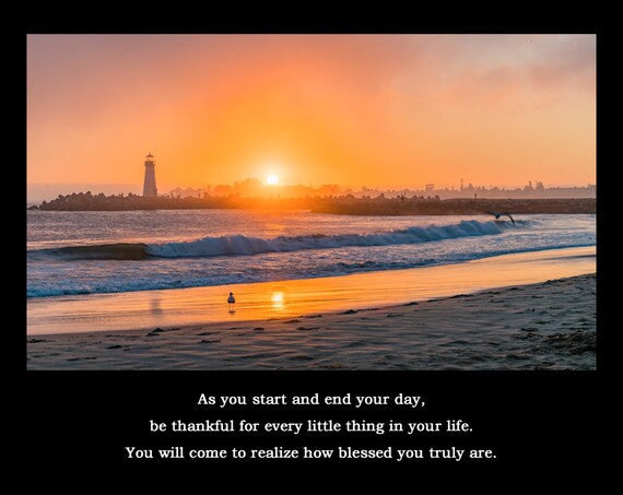 Citation Coucher De Soleil A Santa Cruz Avec Une Citation Etsy Canada