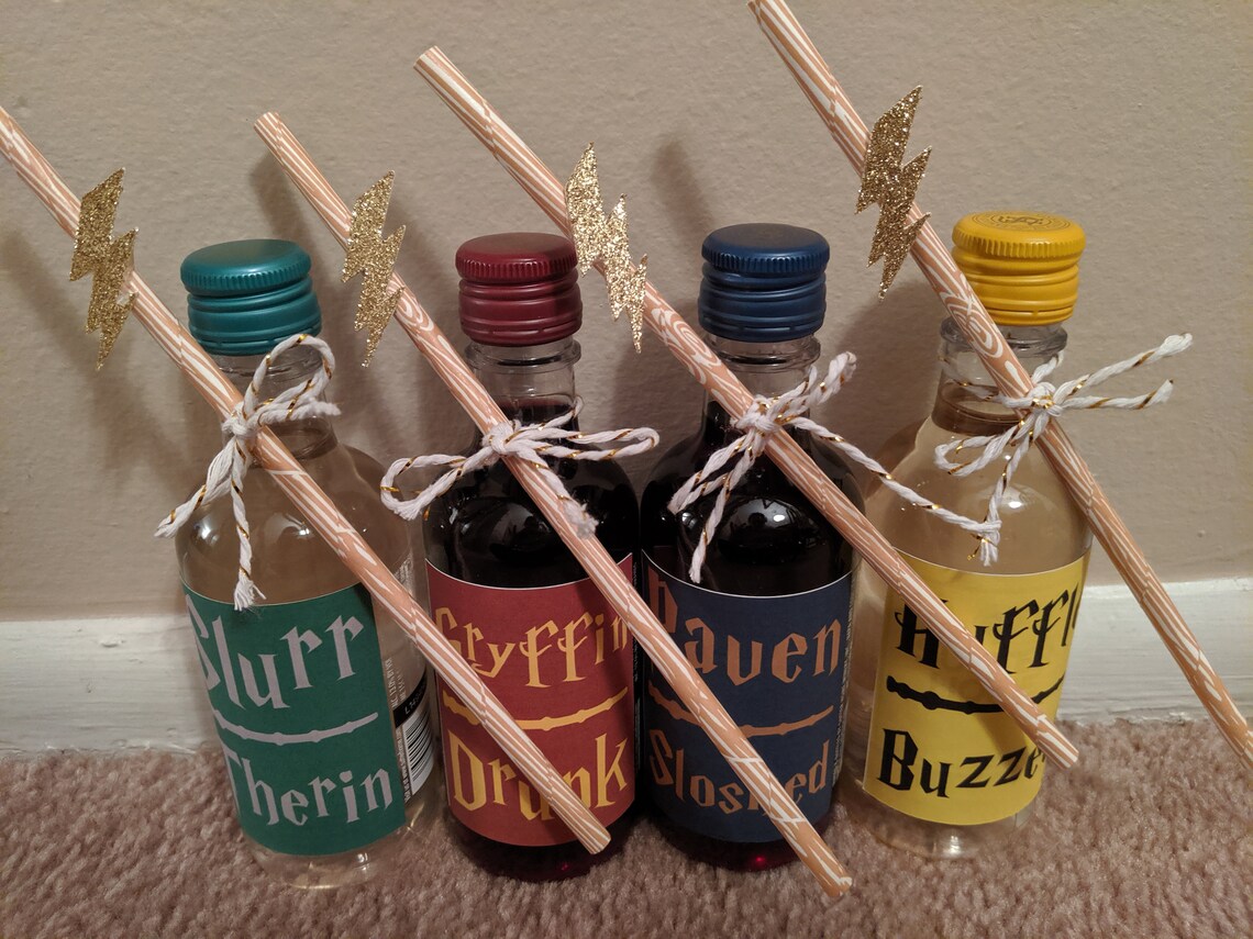 Harry Potter Wine Labels Etsy