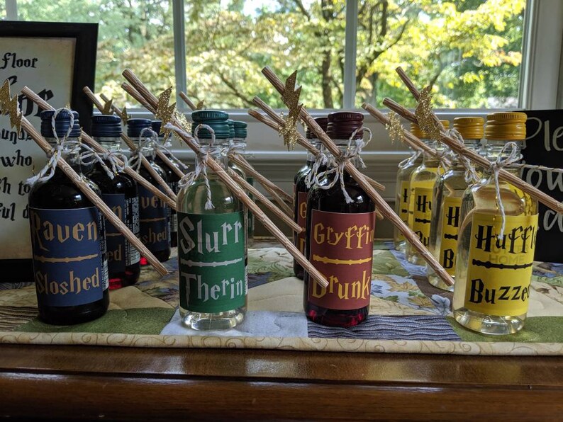 Harry Potter Wine Labels Etsy