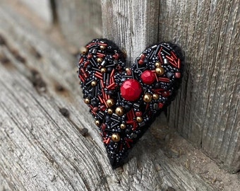 Handmade Beaded Heart Cute Gift Idea