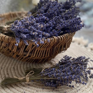 Natural Organic Dried Lavender Bunch Lavender Flower Bundle 50 Stems