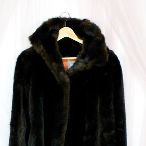 Vintage 80&#39;s Jordache Faux Fur Coat