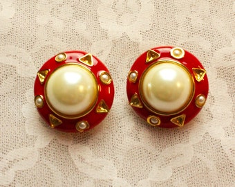 Vintage 80's Chunky Clip Earrings