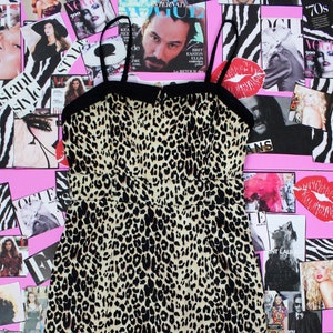 Sexy Pinup Leopard Print Dress, Size Small