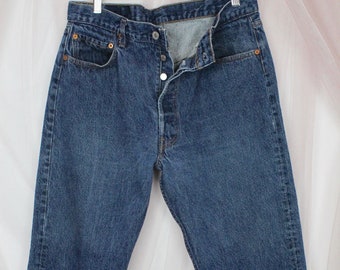Waist 29 Leg 32.5 90s 501 Made in USA Levi Jeans Vintage Faded Blue Light Wash Levi Jeans Straight Leg D55 Etsy