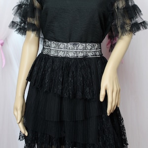 Black McGinn Mini Lace Skirt