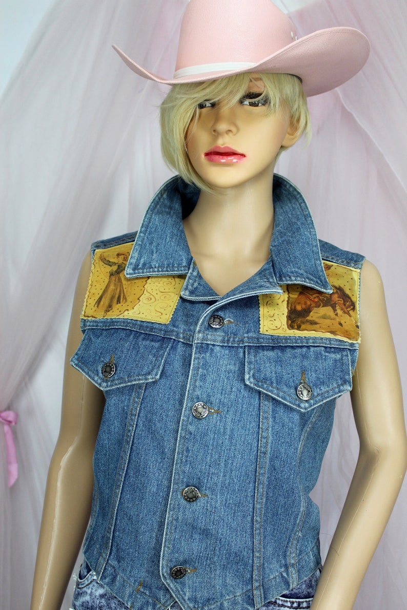 Pure West Cowboy Jean Vest