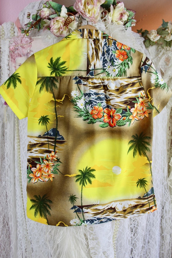 Vintage 70s 80s Kole Kole Hawaiian Shirt, Tropica… - image 7