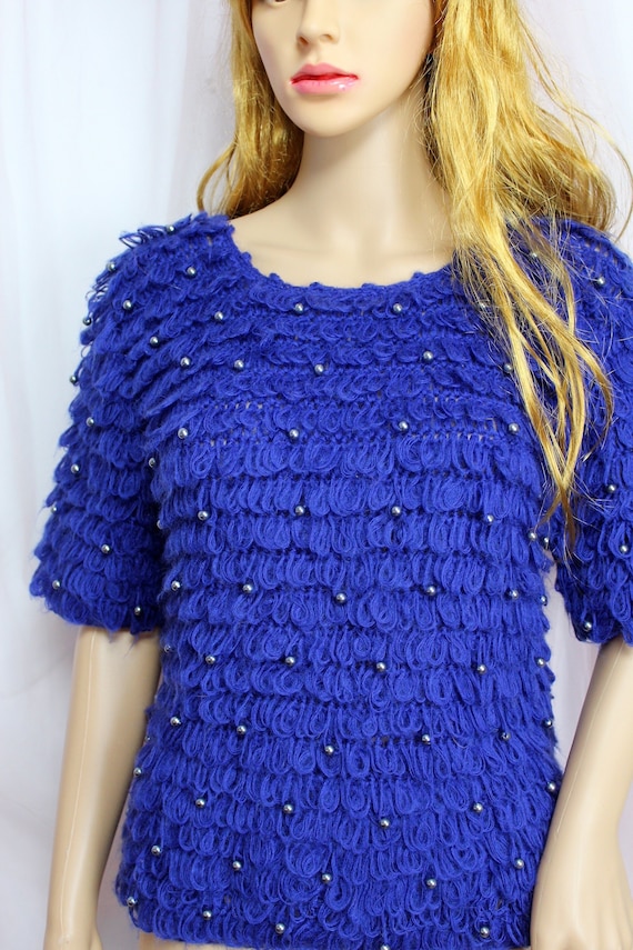 Vintage Campus Casuals Shaggy Fuzzy Sweater