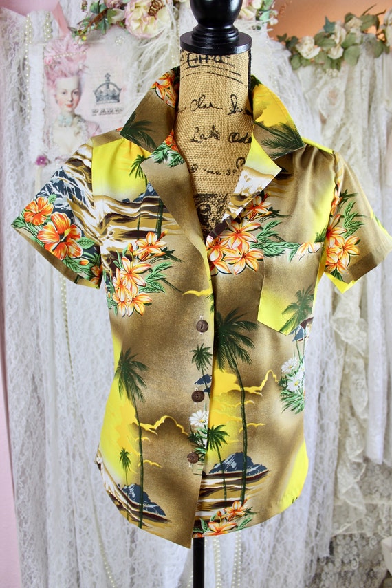 Vintage 70s 80s Kole Kole Hawaiian Shirt, Tropica… - image 2