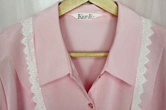 Beautiful Pink Women's Long Sleeve Blouse - image 6