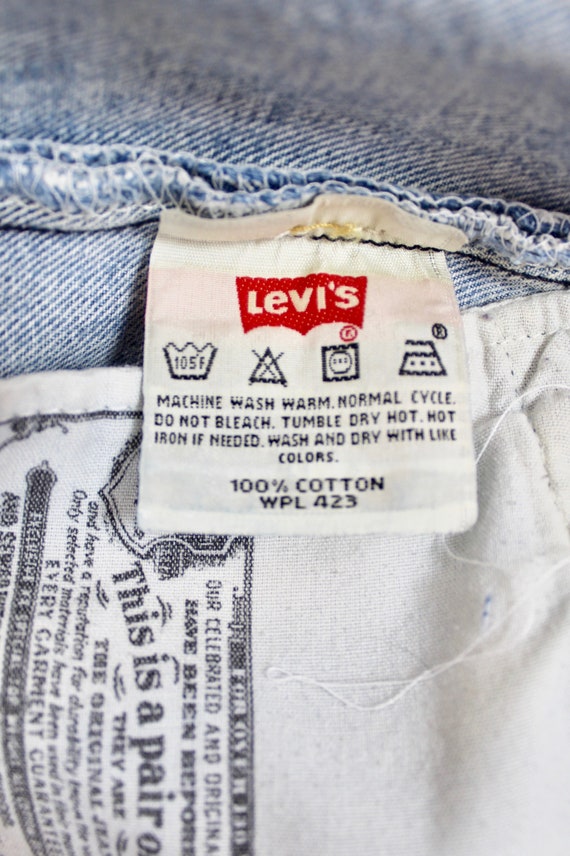 Vintage Y2ks Levi Strauss Denim Jeans, Upcycled H… - image 5