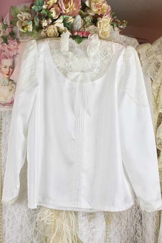 White Lace Blouse 17137