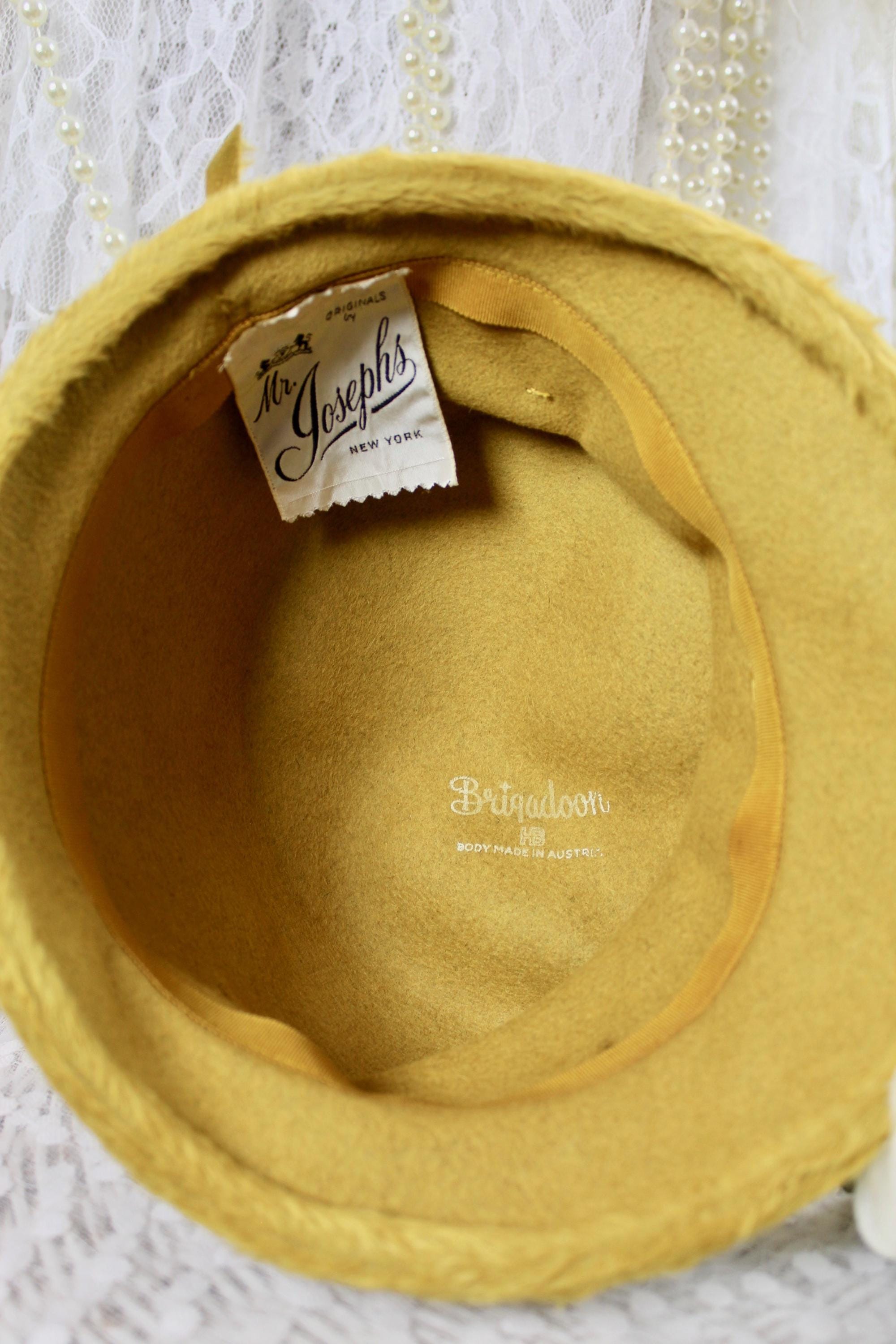 Mr. Joseph Vintage Gold furry Hat Vintage 50s 60s Originals by Mr. Joseph main image 2