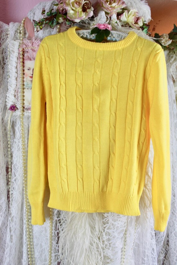 Crew Neck Highlighter Yellow Sweater Style Women's Bright Yellow