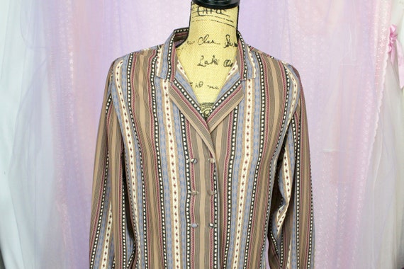 Vintage 70s Women's HaberDasher Print Blouse,1970… - image 2