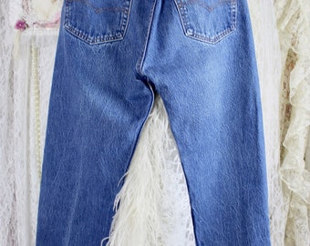 Vintage 80s Levi Strauss 501s Denim Jeans, Button Fly's