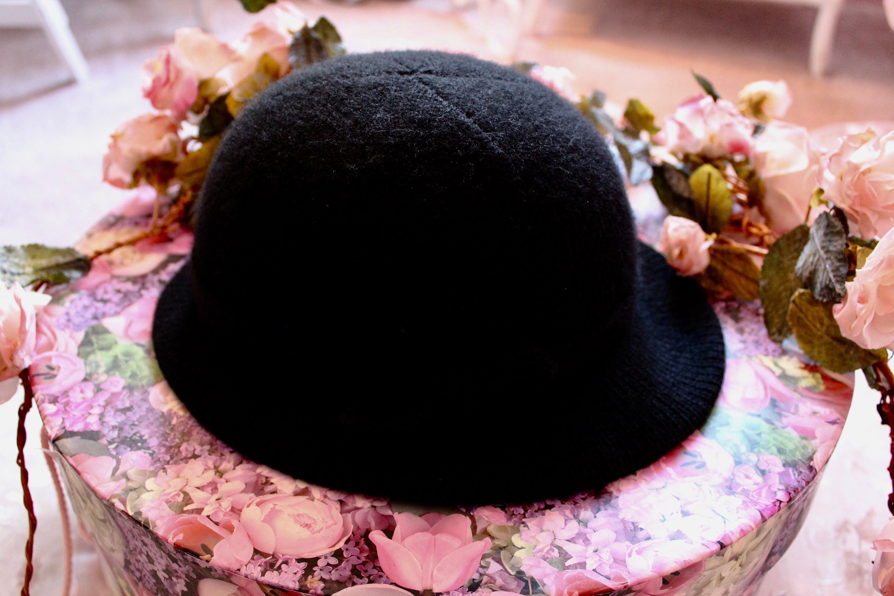 Vintage Hat Pin 1960s 60s Glitter Black Acrylic A4013-12 5 main image 3