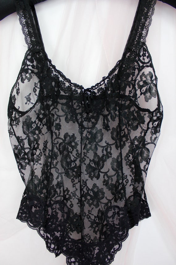 Vintage Lace Bodysuit, Size Small Gem