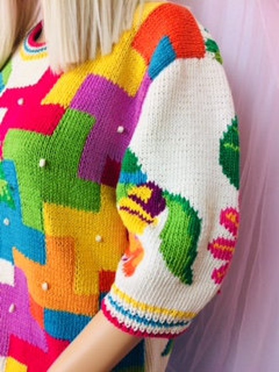 Vintage Berek Colorful Sweater