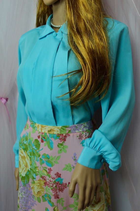 Vintage 90s  Liquid Silk by Peters and Ashley Top,