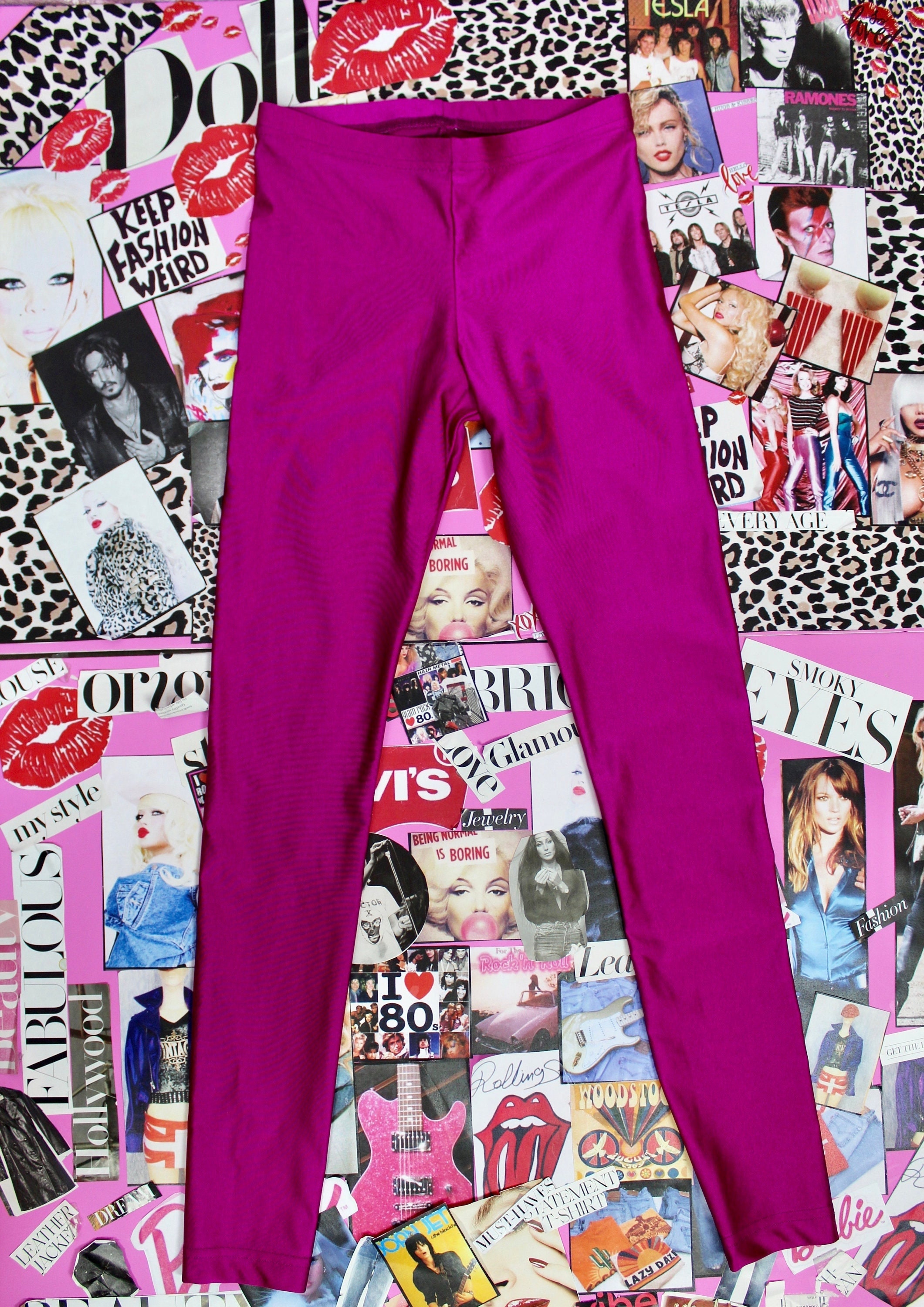 American Apparel Hot Pink Leggings 