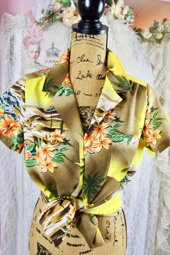 Vintage 70s 80s Kole Kole Hawaiian Shirt, Tropica… - image 10