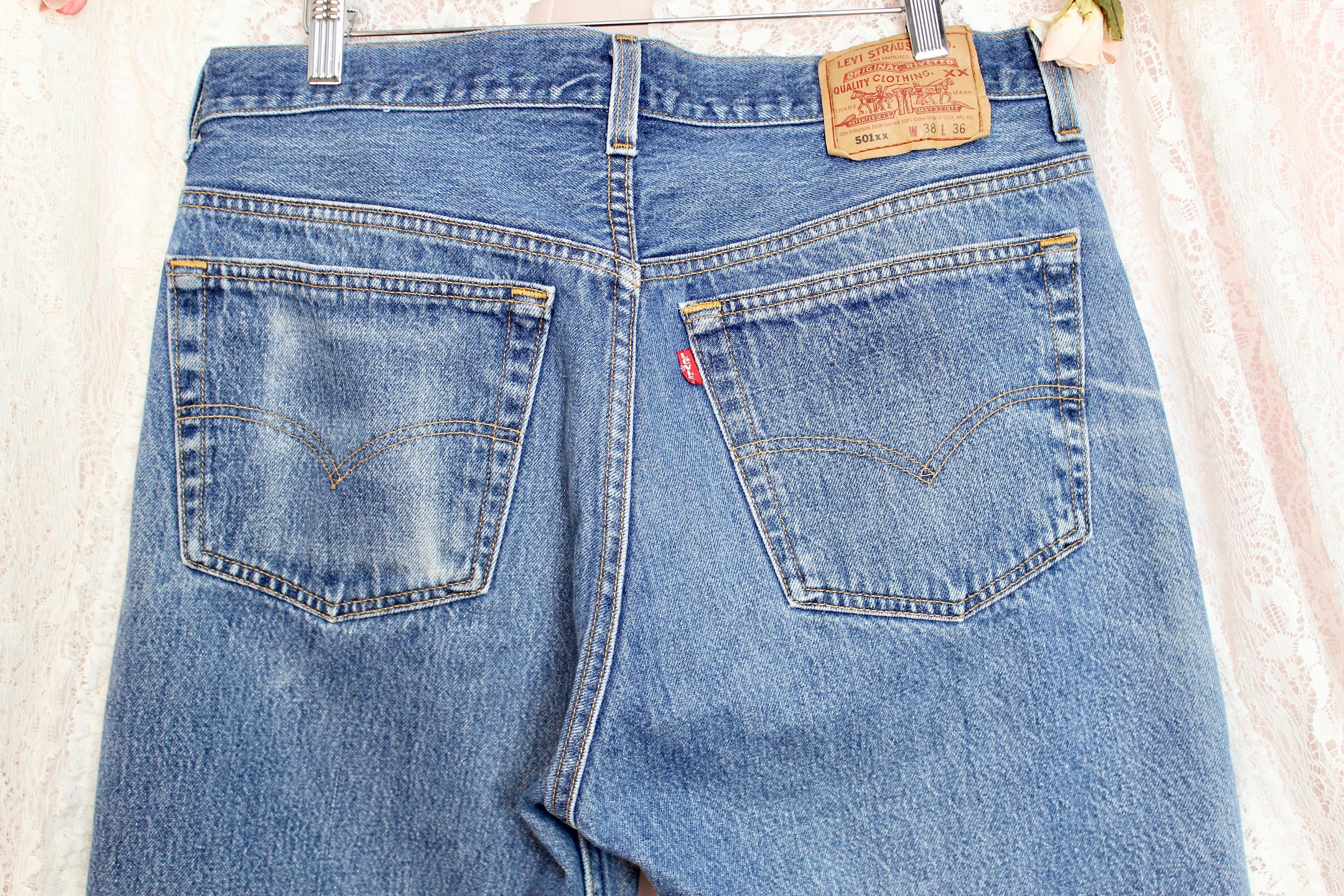 Buy Vintage 90s Levi Strauss 501xx Denim Jeans, Button Fly's