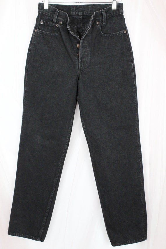 Vintage Levi's 701 Student Denim Black Jeans 90s 701-5759