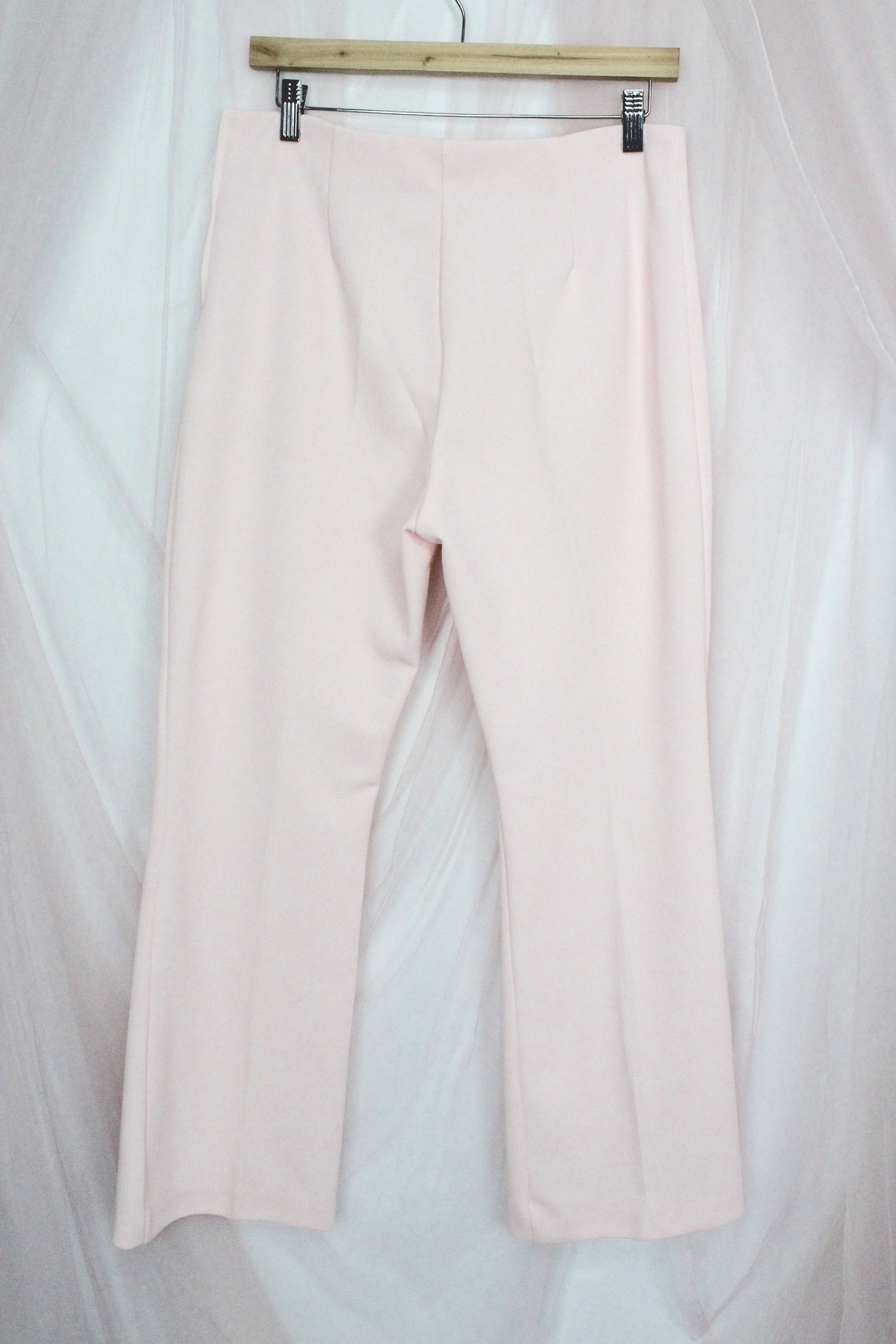Vintage 70's Pastel Pink Striped Flared Pants | Etsy