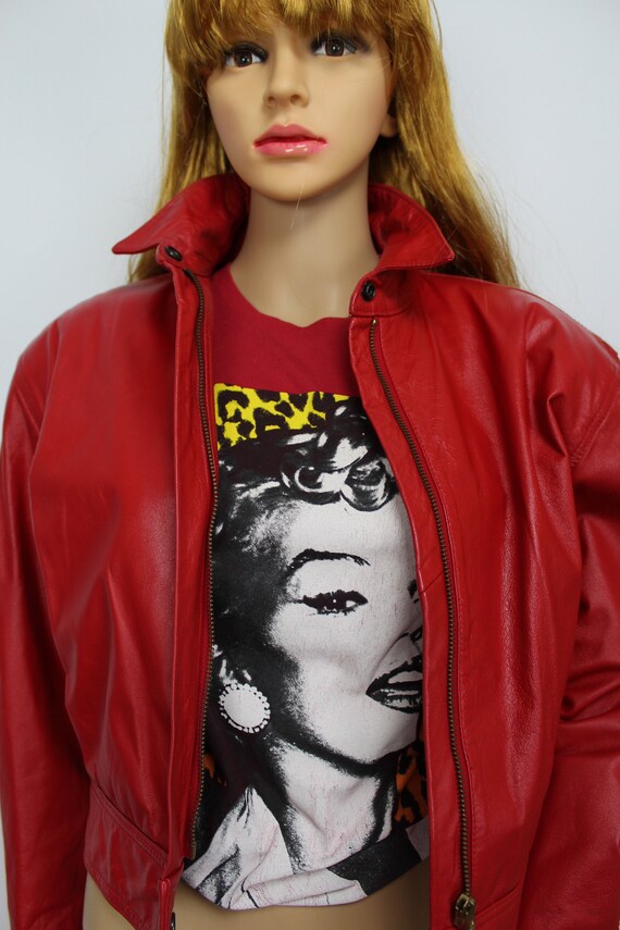 VIntage Red Leather Jacket