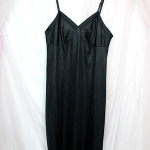 Vintage 70's Kayser Black Slip,Sexy Lingerie image 7