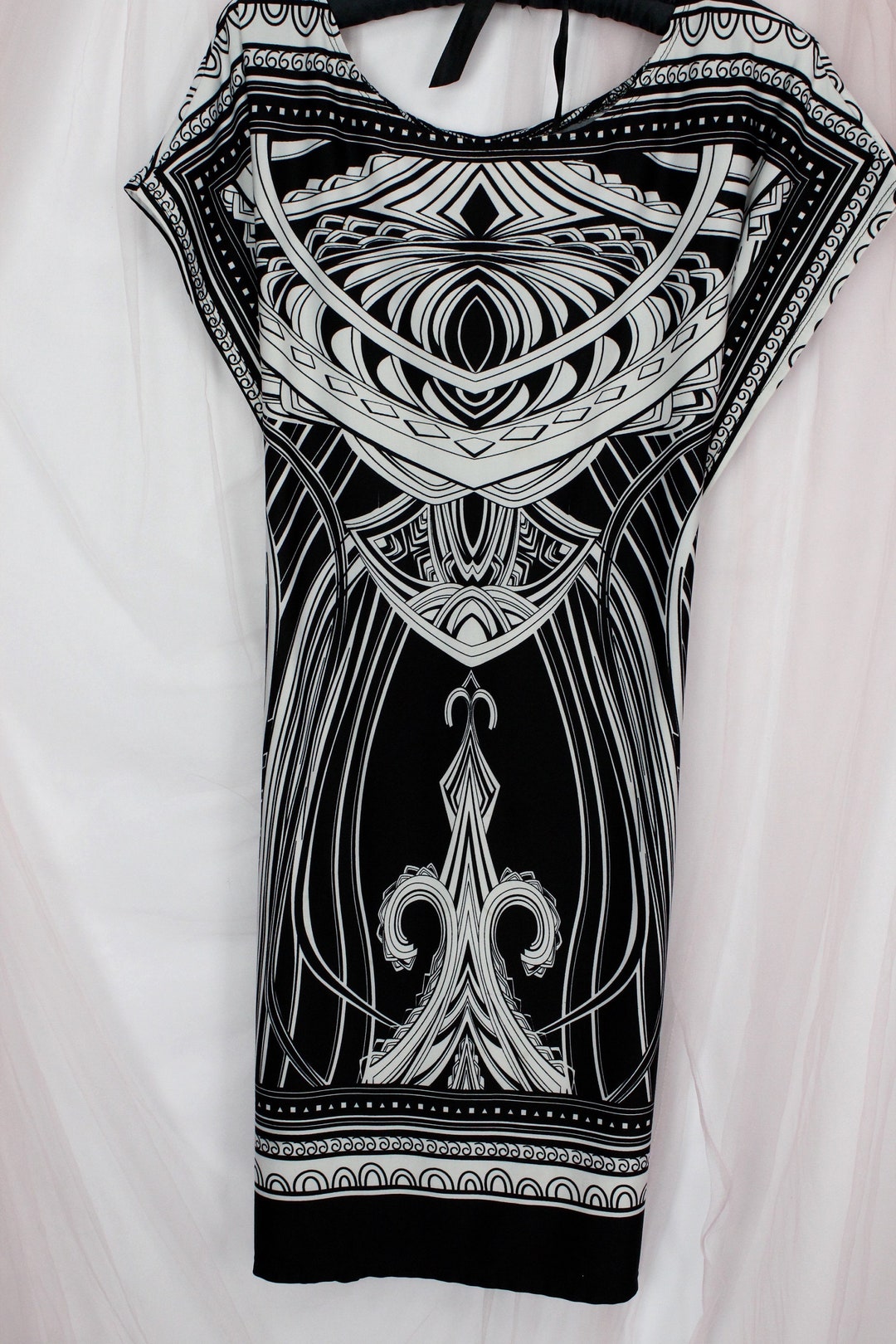 AUROLA Black & Blue Stripe Dress Mサイズ AUROLA Black & Blue