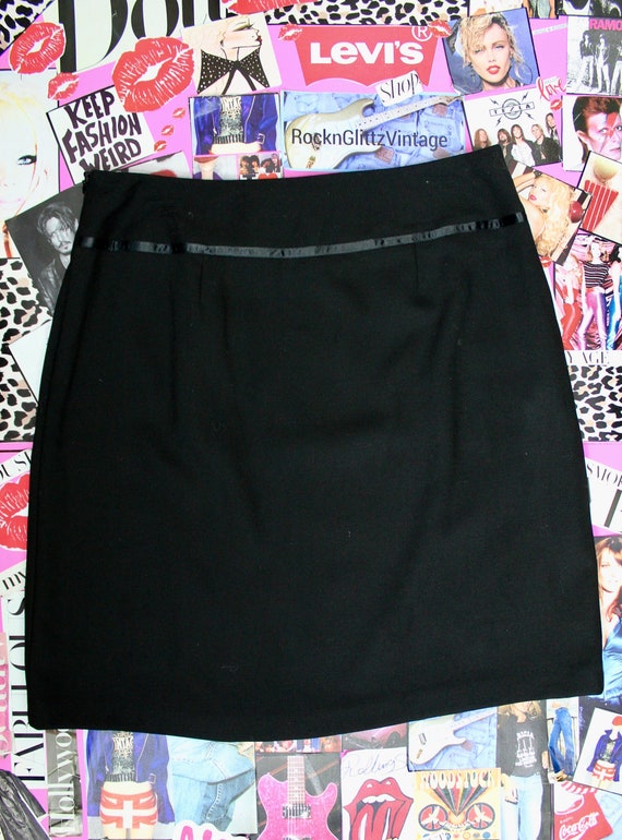 Y2Ks Beautiful Black Pleated Wool Skirt, Ann Tayl… - image 3