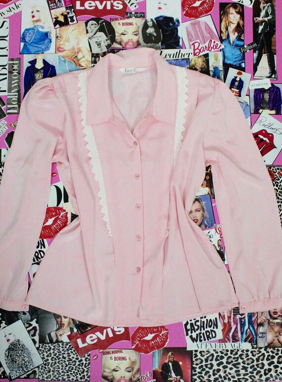 Beautiful Pink Women's Long Sleeve Blouse - image 2
