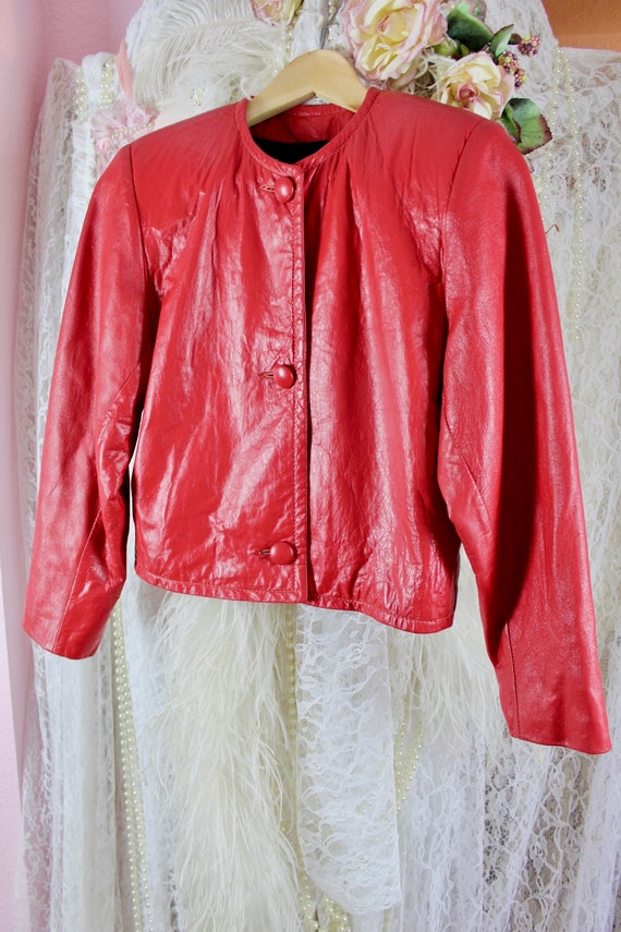 Vintage 80s 90s Women Reed Sportswear Leather Jac… - image 4