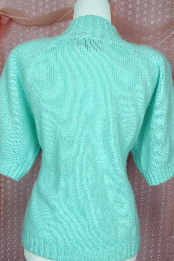 Vintage 90s High Neck Sweater Top, Vintage Knit S… - image 5