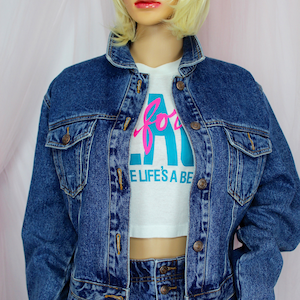 Vintage 90s Jordache Jean Jacket, Denim Jacket, Size Medium