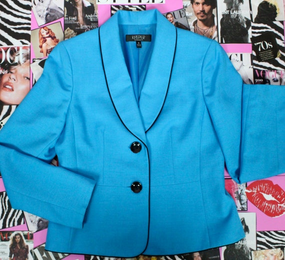 Kasper Teal Blue Blazer, Business Blazers, Secret… - image 1