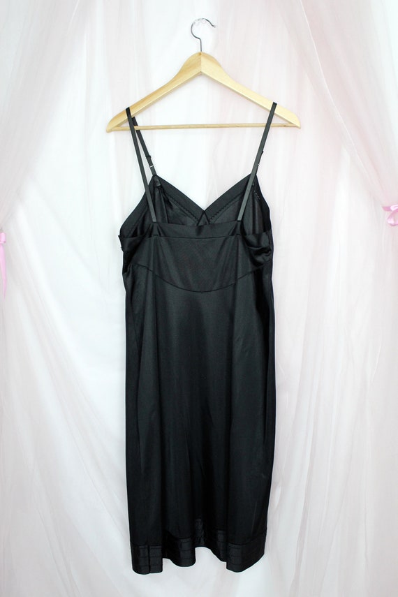 Vintage 70's Kayser Black Slip,Sexy Lingerie - image 6