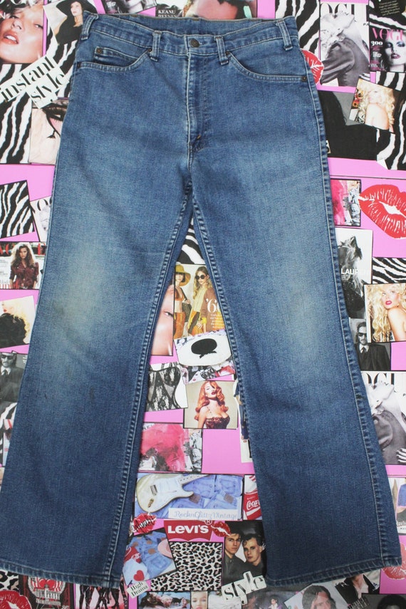 Vintage 70's Levi Strauss 517"s, Levi Flared 517s, Orange Tab Levis, Waist 30' View 2