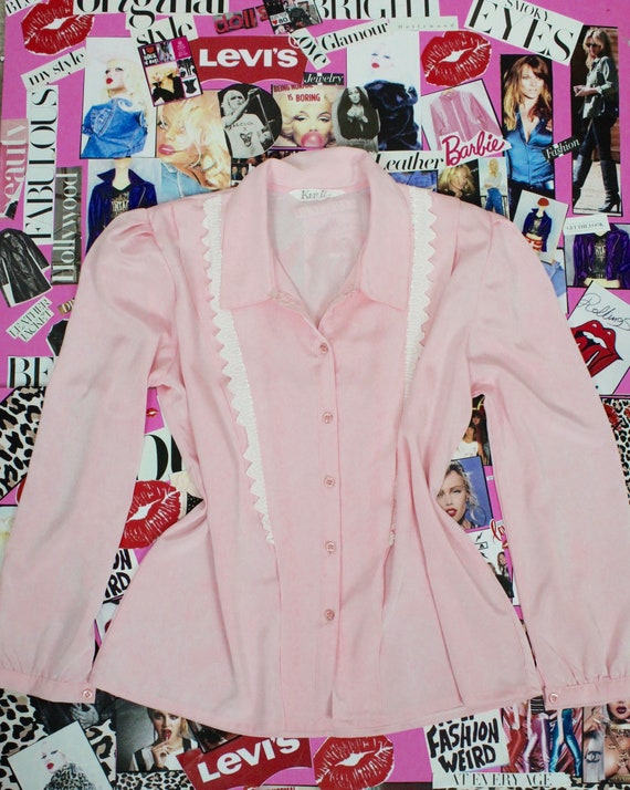 Beautiful Pink Women's Long Sleeve Blouse - image 1