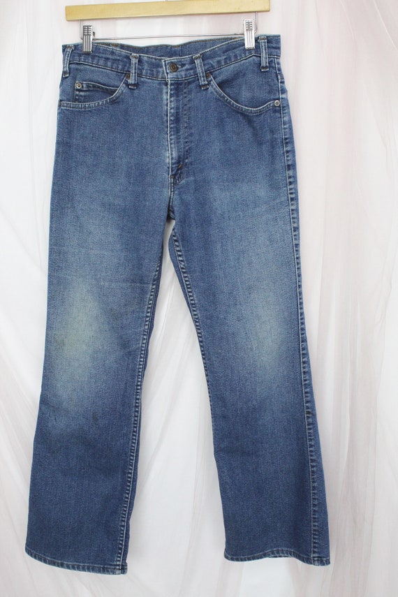 Vintage 70's Levi Strauss 517"s, Levi Flared 517s, Orange Tab Levis, Waist 30' View 3