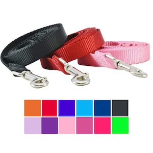 Handmade Nylon Dog Leash for Pet Walking, Long Dog Leash, XS to XL, New  Puppy Leash, Custom Pet Leash, Handmade Dog Lead, Wide Dog Leash