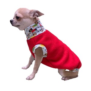 Warm Small Dog Sweater, Turtleneck Fleece Dog Sweater, Dog Sweater, Small Dog Clothes Boy, Winter Dog Clothes for Boys, Small Dog Tee Shirt