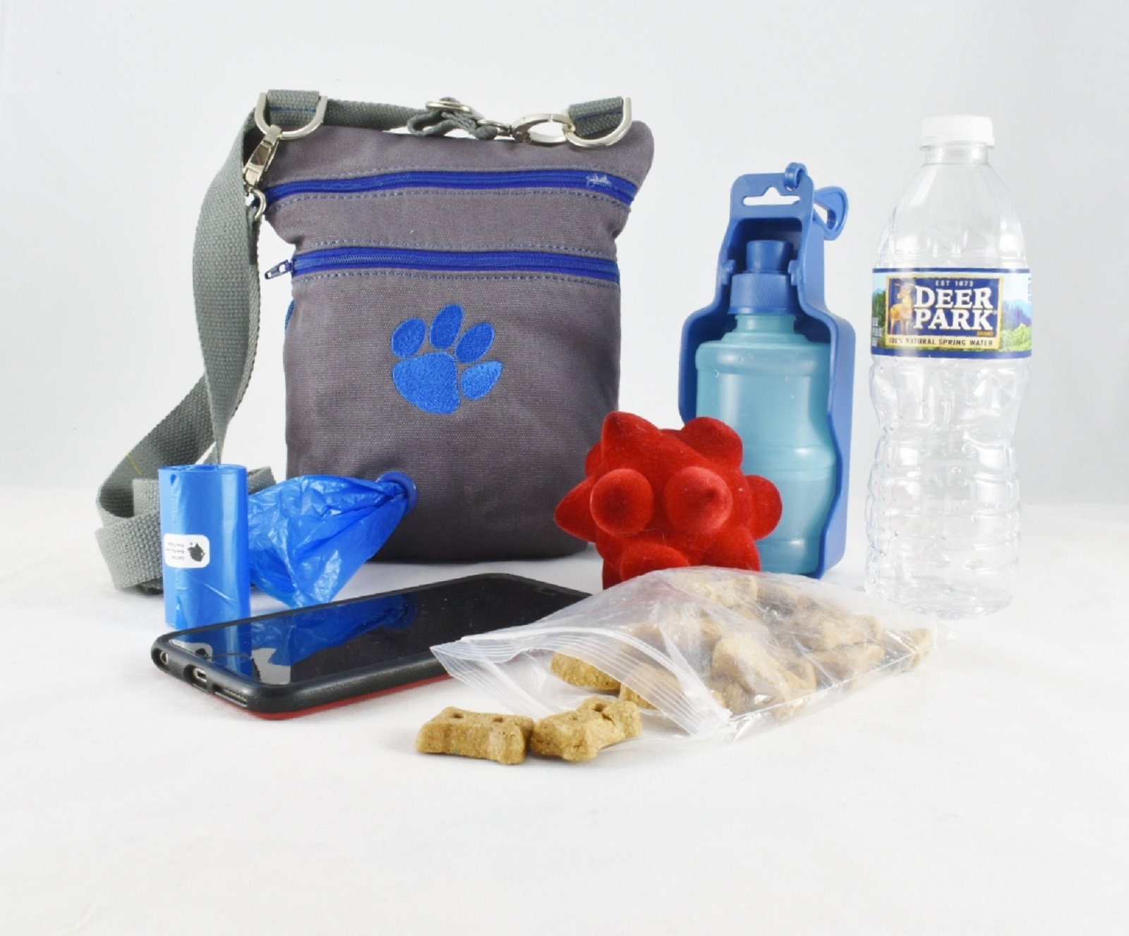 Dog Walker Bag with Poop Bag Holder TREAT POUCH Bag Etsy