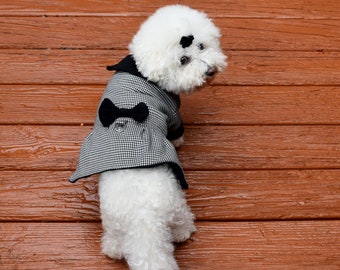 Sassy Dog Fashions Houndstooth Warm Dress Coat for Dogs for Fall and Winter Walks Downtown