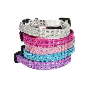 Fancy Cat Collar, Rhinestone Cat Collar, Bling Cat Collar, Jeweled Cat Collar, Sparkly Cat Collar, Cat Collar Girl, Cute Cat Collar, 51