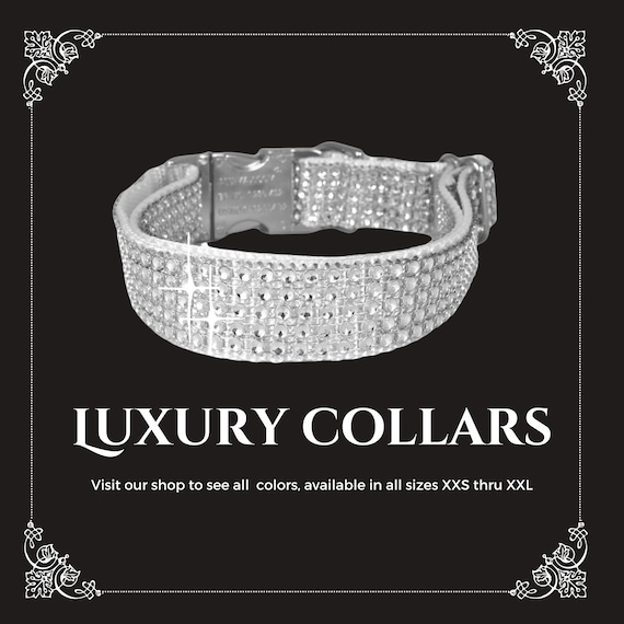 Strass hondenhalsband, schattige bling huisdier puppy kat kristallen halsbanden voor meisjes, zacht verstelbaar sprankelend juwelen roze ketting