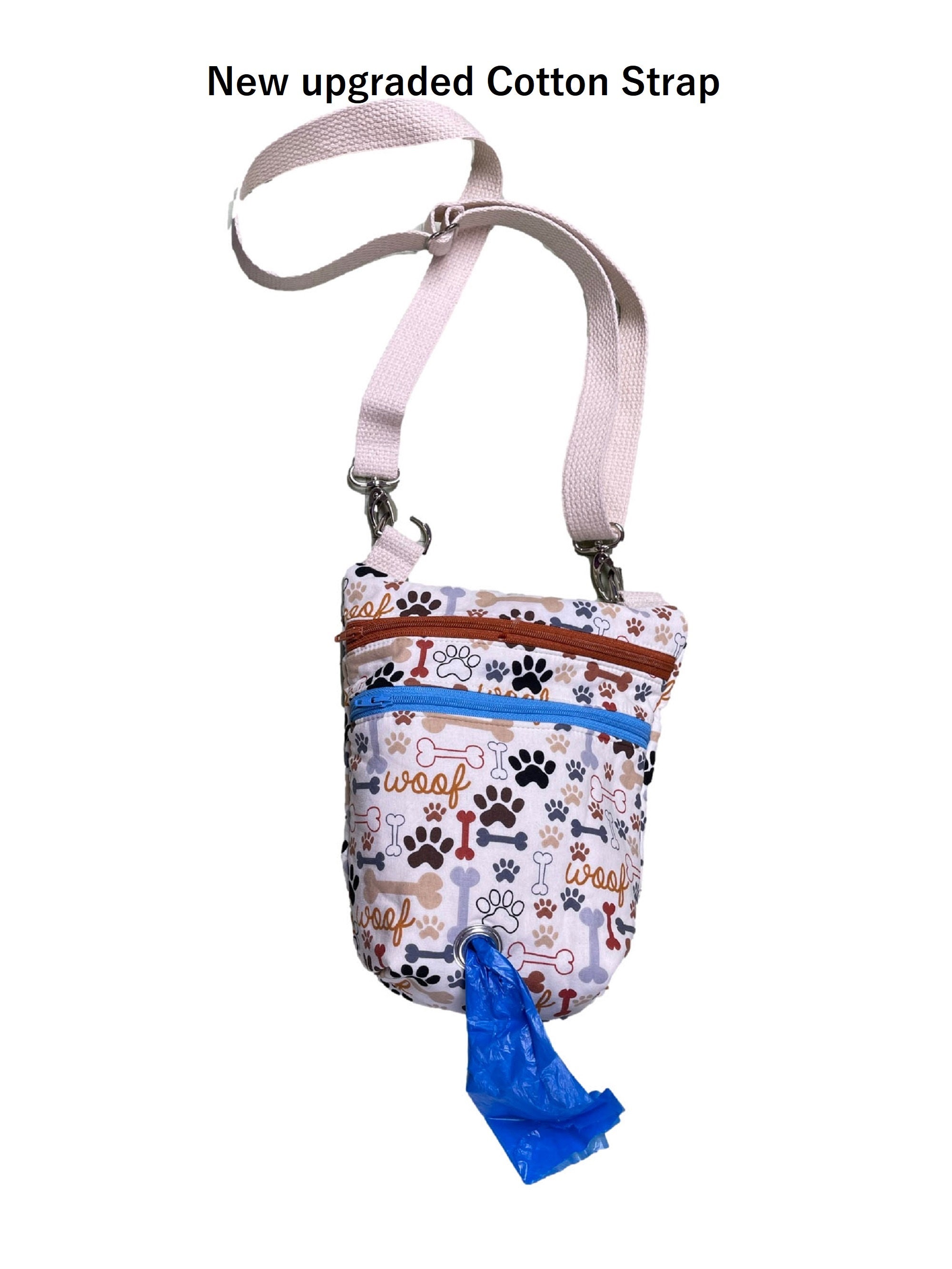 The DOG WALKER Bag with Poop Bag Holder Dispenser with Paw Etsy